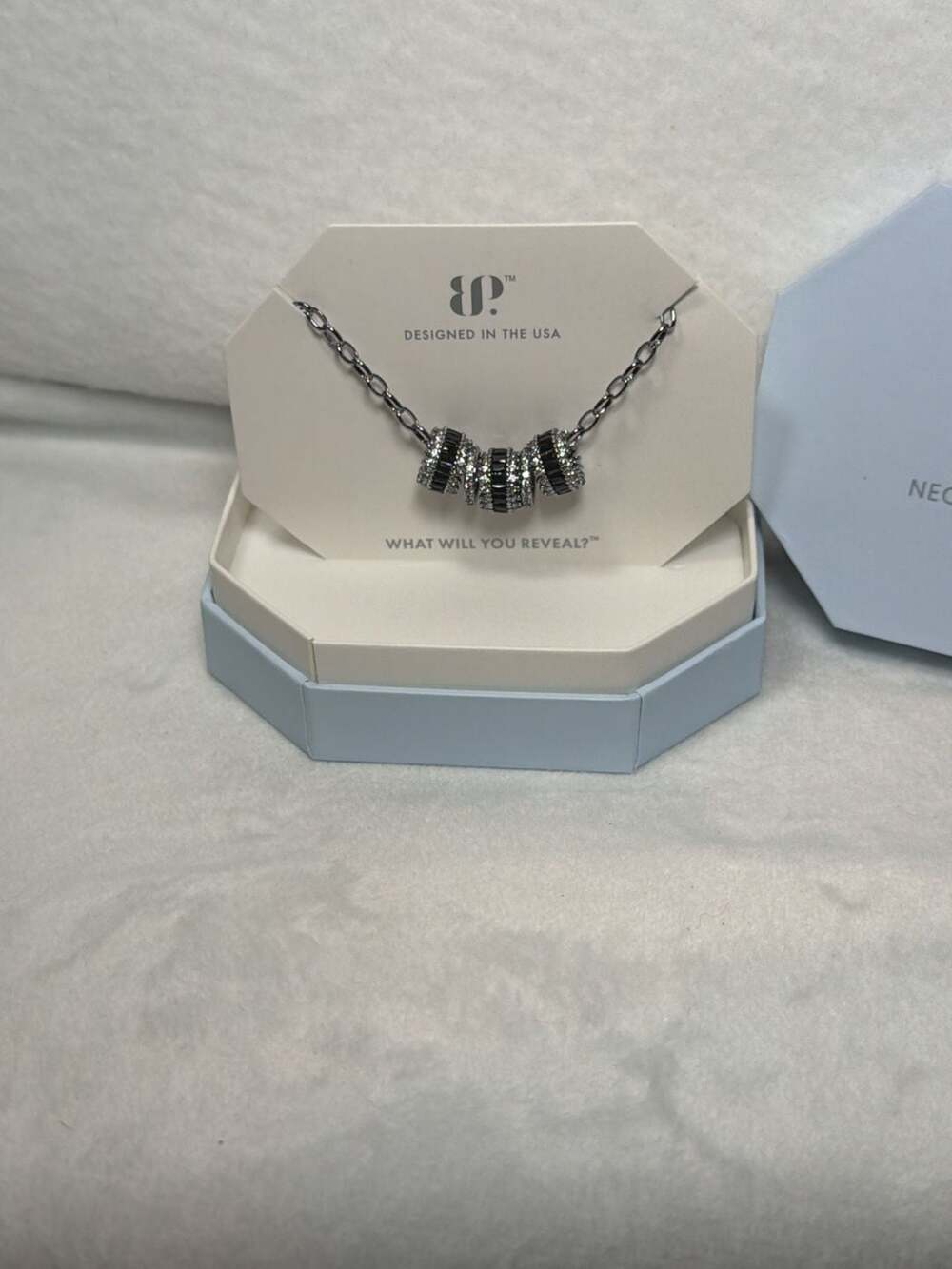 BP Her Beautiful Soul Exclusive Bringback Black Onyx CZ Hematite Necklace RINGS
